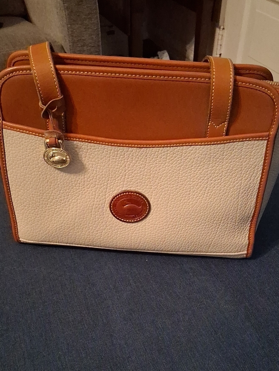 Dooney & Bourke Handbags - Exceptional Vintage AWL Dooney & Bourke Leather Satchel / Shoulder Bag ( GEM )
